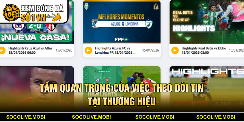 Điểm quan trọng khi theo dõi thông báo thường xuyên từ Socolive